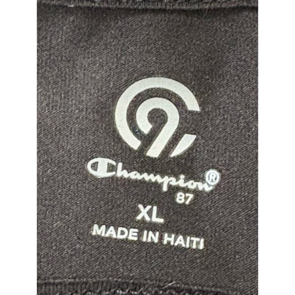 Champion Black XL Racerback Tank Top – Crisscross Graphic-Lightweight Activewear - Picture 5 of 7